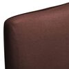 vidaXL Housse de chaise droite extensible 4 pcs marron