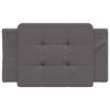 vidaXL Coussin de t&ecirc;te de lit Zadar gris 90 cm similicuir