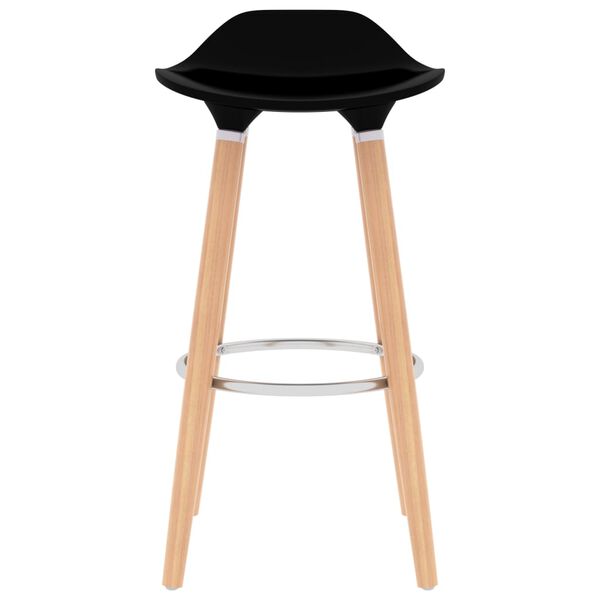 vidaXL Tabourets de bar lot de 2 noir