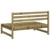 vidaXL Canap&eacute;s centraux de jardin 2 pcs 120x80 cm bois de pin impr&eacute;gn&eacute;