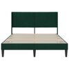 vidaXL Cadre de lit avec t&ecirc;te de lit Vert fonc&eacute; 120 x 190 cm Velours