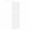 vidaXL Porte coulissante Blanc 73,5 x 211 cm Pin massif
