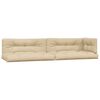 vidaXL Salon palette de jardin avec coussins 4pcs bois d'acacia massif