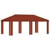 vidaXL Housse de Gazebo 6 x 3 m Terre cuite Polyester 190 gsm