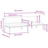 vidaXL Canap&eacute;s centraux palette de jardin 2pcs et coussins bois acacia