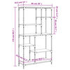 vidaXL Biblioth&egrave;que ch&ecirc;ne sonoma 99x35,5x176 cm bois ing&eacute;nierie acier