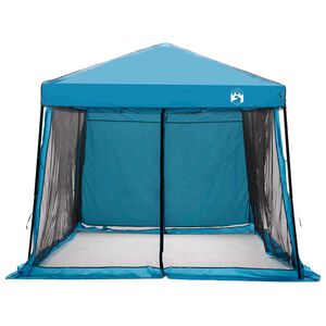 vidaXL Ensemble de Tentes de Camping 2 pcs Bleu Taffetas et Tissu