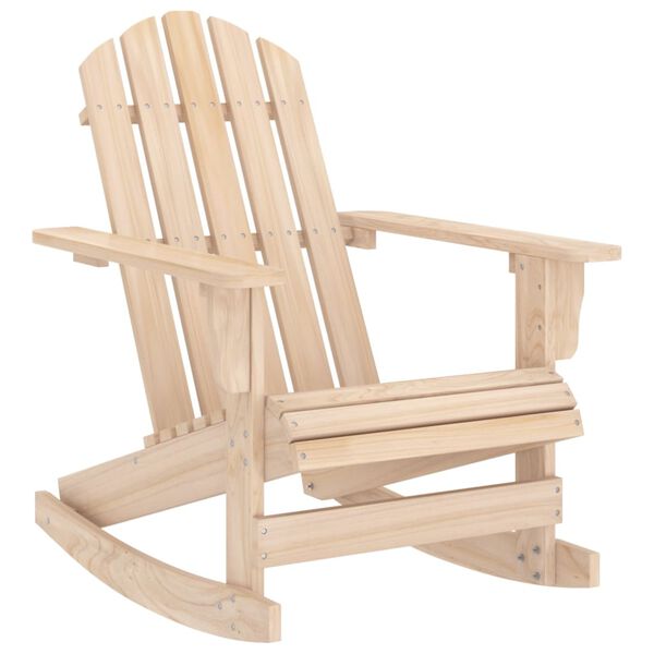 vidaXL Chaise à bascule de jardin Adirondack bois de sapin massif