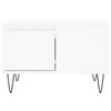 vidaXL Table basse blanc 55x55x36,5 cm bois d'ing&eacute;nierie