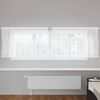 vidaXL Rideau en Dentelle Floral Blanc 100 x 300 cm Polyester