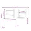 vidaXL T&ecirc;te de lit Blanc 156x4x100 cm Bois de pin massif