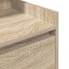 vidaXL Table de chevet avec 2 tiroirs ch&ecirc;ne sonoma 38x34x80 cm