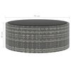 vidaXL Salon de jardin 10 pcs avec coussins R&eacute;sine tress&eacute;e Gris