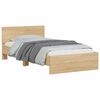vidaXL Cadre de lit sans matelas avec lumi&egrave;res LED 100x200 cm