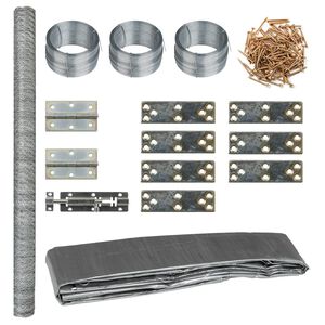 vidaXL Poulailler 268x100x190 cm m&eacute;tal
