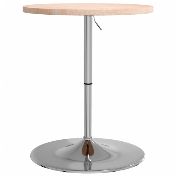 vidaXL Table de bar &Oslash;60x90,5 cm bois massif de ch&ecirc;ne