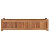 vidaXL Lit sur&eacute;lev&eacute; 100x30x25 cm Bois de teck solide