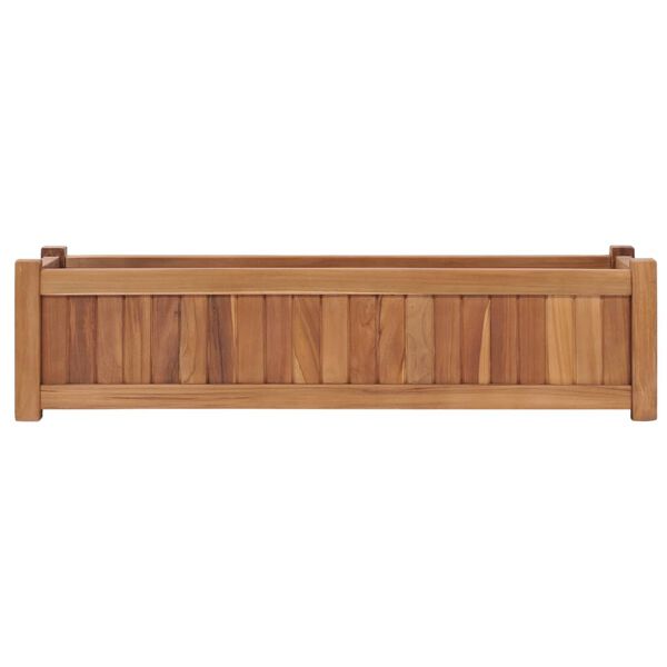 vidaXL Lit sur&eacute;lev&eacute; 100x30x25 cm Bois de teck solide
