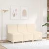 vidaXL | Unité de Sofa Modulaire Sans Accoudoirs | Crème 55 x 74 x 82 cm