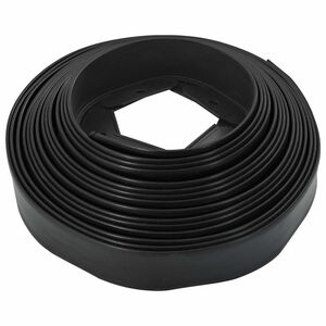 vidaXL Bordures de pelouse Noir 2000 x 4 x 5 cm Plastique
