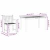 vidaXL Ensemble de salle &agrave; manger pour jardin 7 pcs Marron