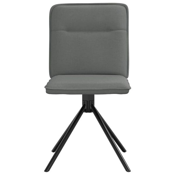 vidaXL Chaises &agrave; manger lot de 6 gris fonc&eacute; tissu