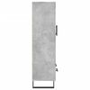 vidaXL Buffet haut gris b&eacute;ton 69,5x31x115 cm bois d'ing&eacute;nierie