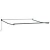 vidaXL Auvent R&eacute;tractable Noir 350 x 250 cm Polyester et Aluminium