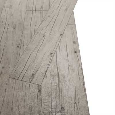 vidaXL Planches de plancher PVC Non auto-adhésif 5,26 m² Chêne délavé