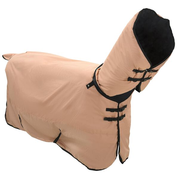 vidaXL Couverture &Eacute;quine Cappuccino 135 cm Polyester