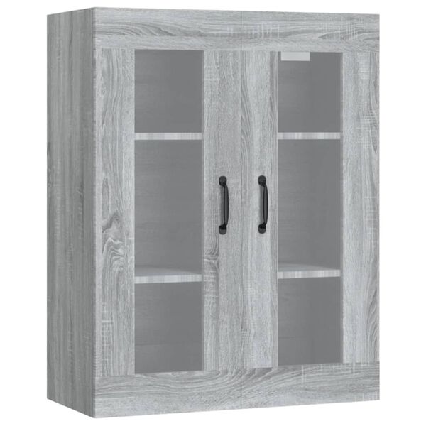 vidaXL Armoire murale suspendue Sonoma gris 69,5x34x90 cm
