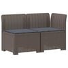 vidaXL Canap&eacute; de jardin 2 places avec coussins look rotin PP