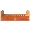 vidaXL Cadre de lit sans matelas cire marron 140x200cm bois pin massif