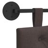 vidaXL T&ecirc;te de lit suspendue Marron fonc&eacute; 190 x 55 x 7 cm tissu