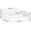 vidaXL Sommier &agrave; lattes de lit avec matelas Bleu 160x200 cm Tissu