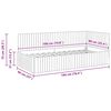 vidaXL Cadre de lit d'angle Rose 90 cm x 190 cm Velours