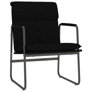 vidaXL Chaise longue Noir 55x64x80 cm Tissu
