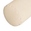 vidaXL Coussins d'accent 2 pcs Beige &Oslash; 15 x 40 cm Tissu en microfibre