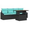 vidaXL Ensemble de canap&eacute; de jardin 5 pc 4-Nombre de places