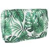 vidaXL Set de coussins de palette Floral 3 pcs Motif Feuille Verte