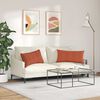 vidaXL Coussins de canap&eacute; 2 pcs Rouge orange 80 x 40 cm