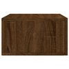 vidaXL Table de chevet murale ch&ecirc;ne marron 35x35x20 cm