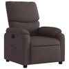 vidaXL Fauteuil inclinable Marron fonc&eacute; Tissu