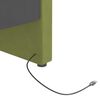 vidaXL Lit avec matelas et &eacute;clairage USB Vert clair Velours 90x200 cm