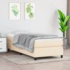 vidaXL Cadre de lit cr&egrave;me 100x200 cm tissu