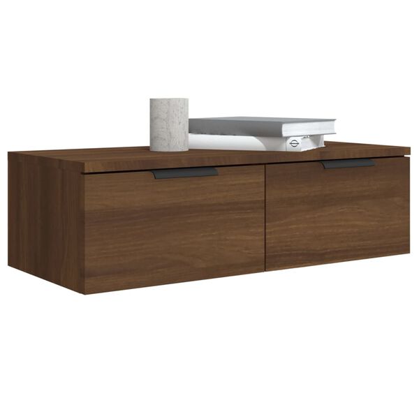 vidaXL Armoire murale Ch&ecirc;ne marron 68x30x20 cm Bois d'ing&eacute;nierie