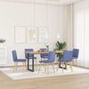 vidaXL Chaises &agrave; manger lot de 6 bleu jean tissu