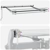 vidaXL Store avec Store Ray&eacute; Cr&egrave;me 350 x 200 x 120 cm Tissu et M&eacute;tal