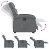 vidaXL Fauteuil inclinable Gris Similicuir