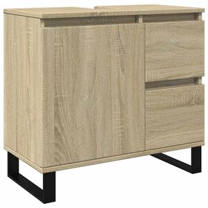 vidaXL Armoire salle de bain ch&ecirc;ne sonoma 65x33x60 cm